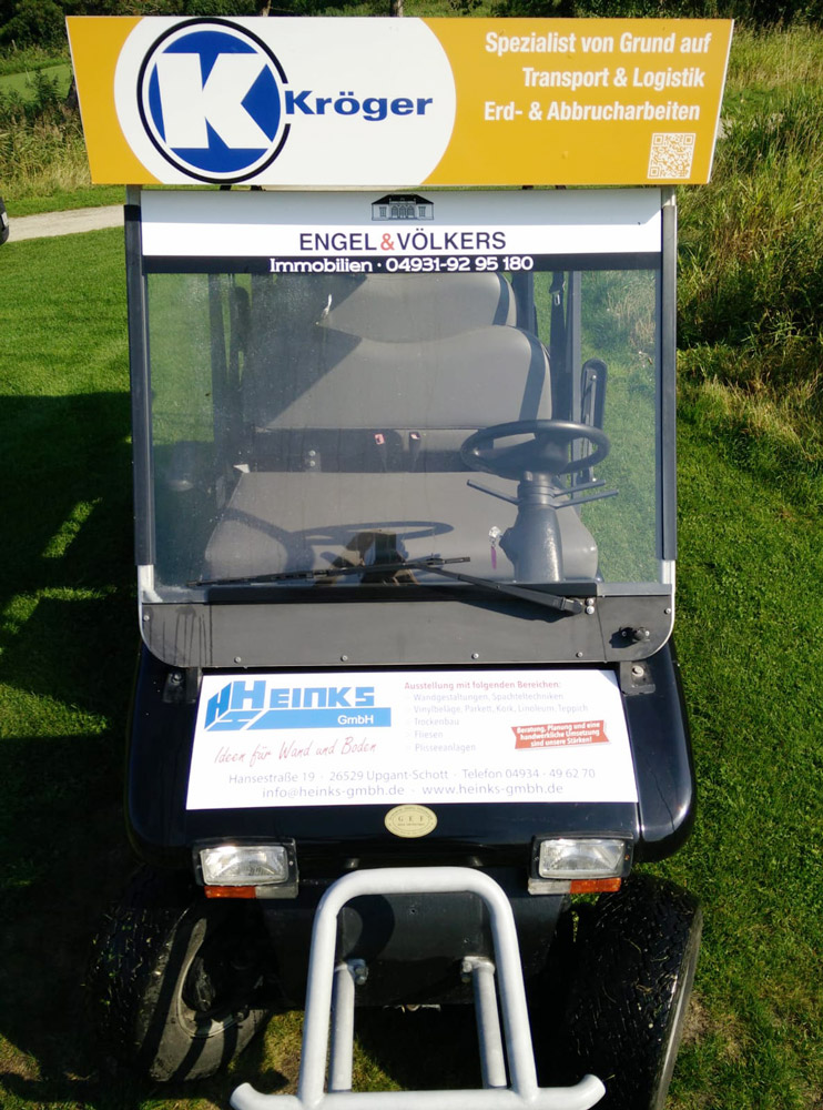 Golf-Cart – Sponsorenbeschriftung