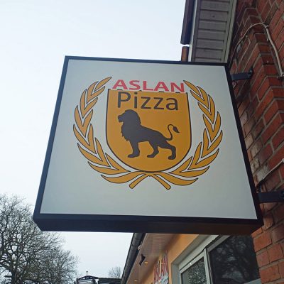 ASLAN Pizza – Leuchtkasten
