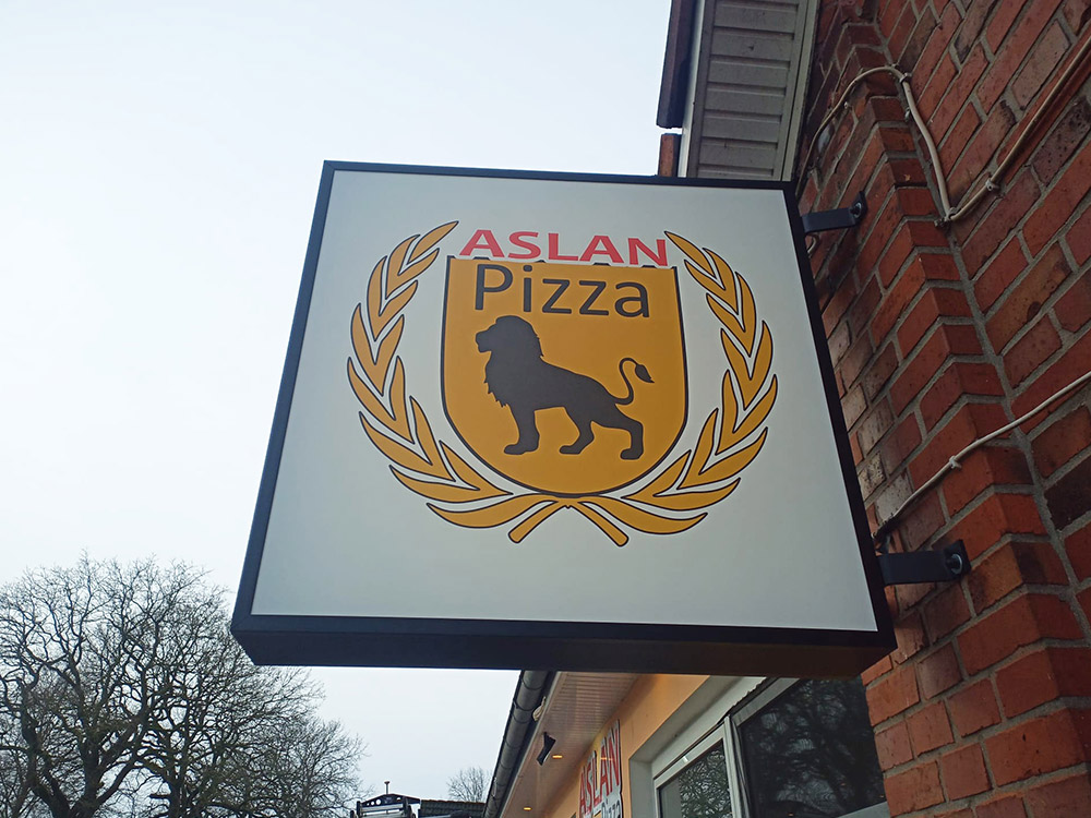 ASLAN Pizza - Leuchtkasten