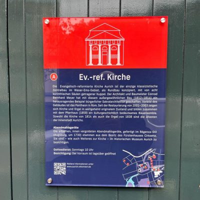 Stadt Aurich – Schilder Kultureinrichtungen