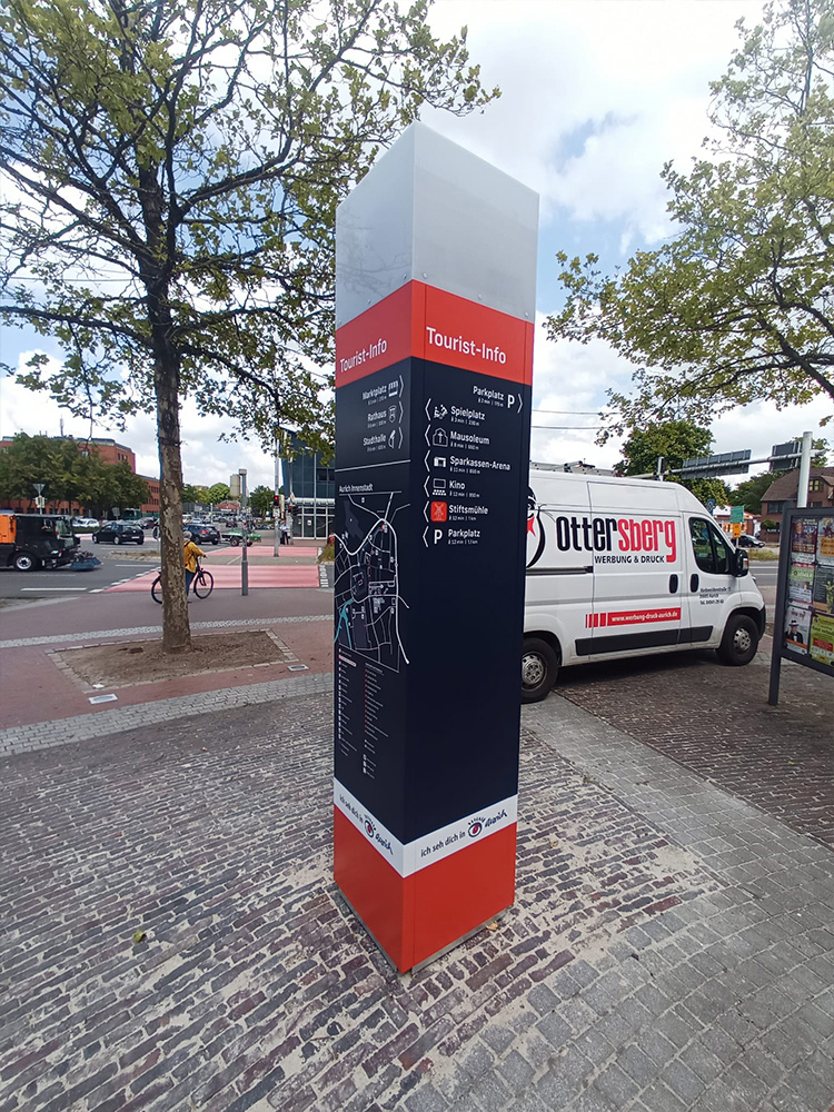 Stadt Aurich - Infostele