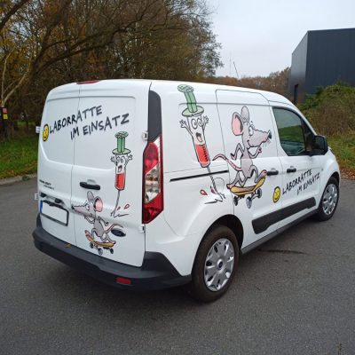Laborratte – Fahrzeugbeschriftung