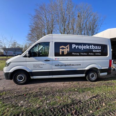 MH Projektbau – Fahrzeugbeschriftung
